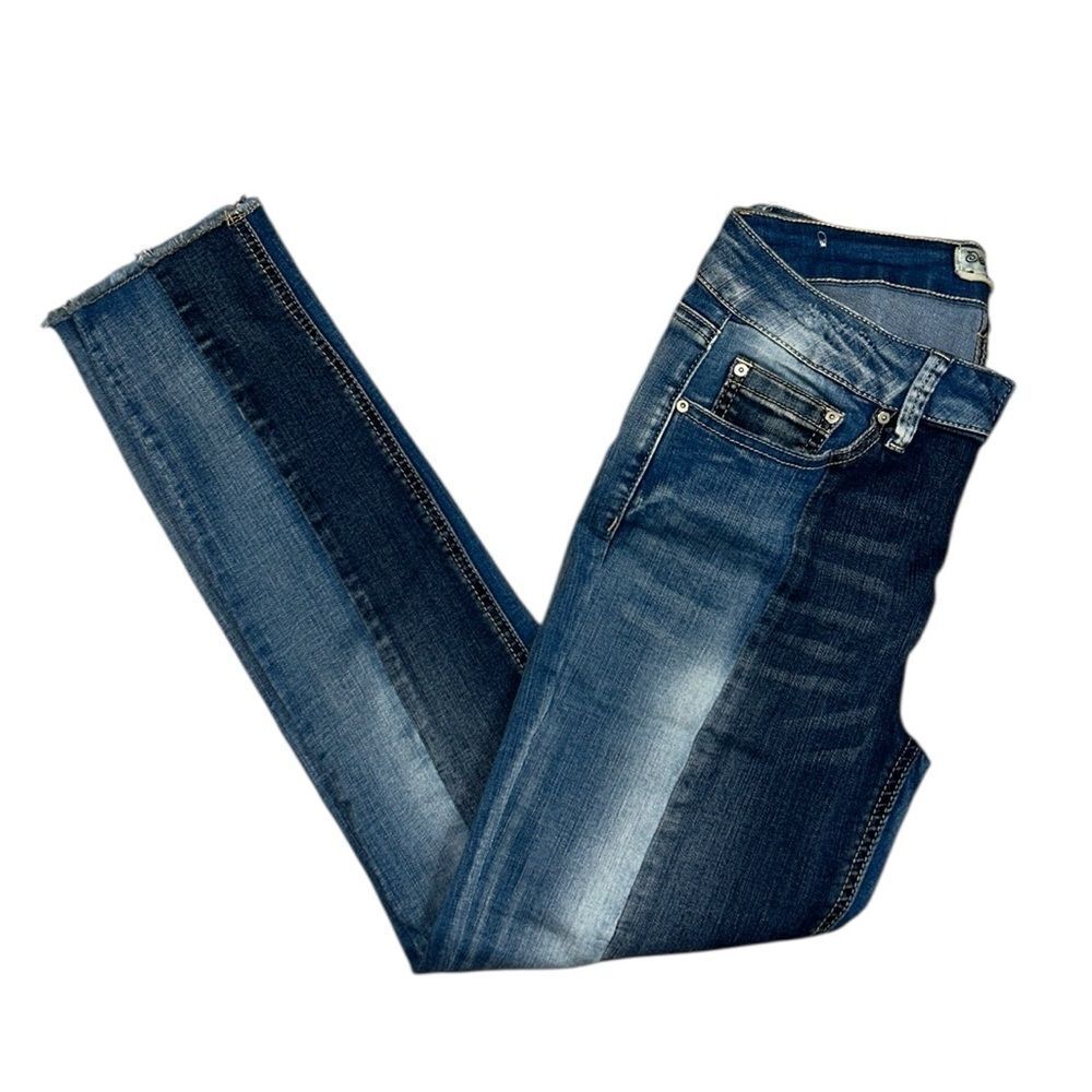 Diego Rein Skinny Leg Patchwork Jeans(Size 9)
